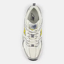 Tênis Nb 530 Unisex Branco Prata Amarelo