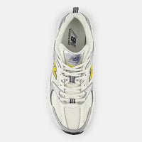 Tênis Nb 530 Unisex Branco Prata Amarelo