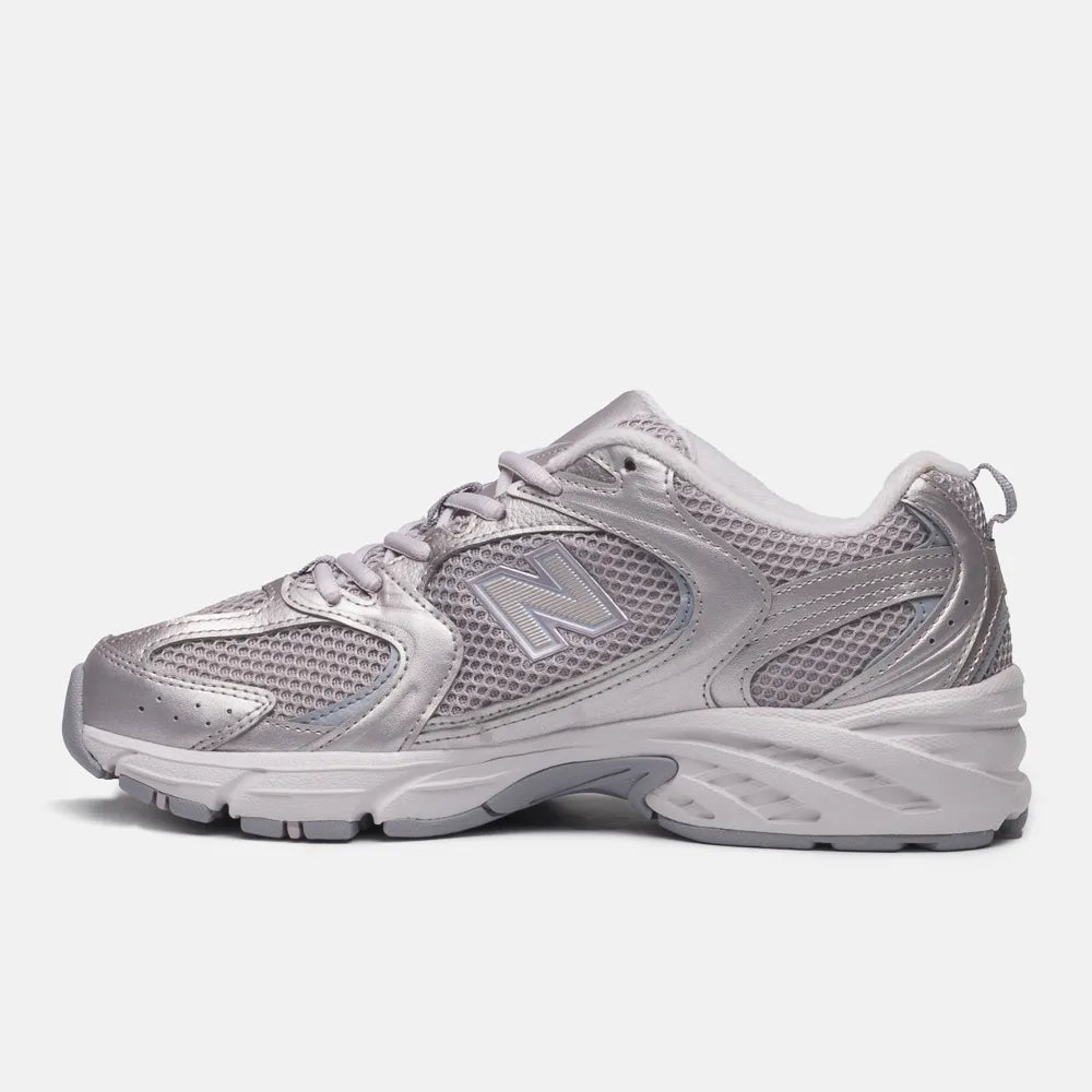 Tenis Nb 530 Unisex Cinza Prata Roxo
