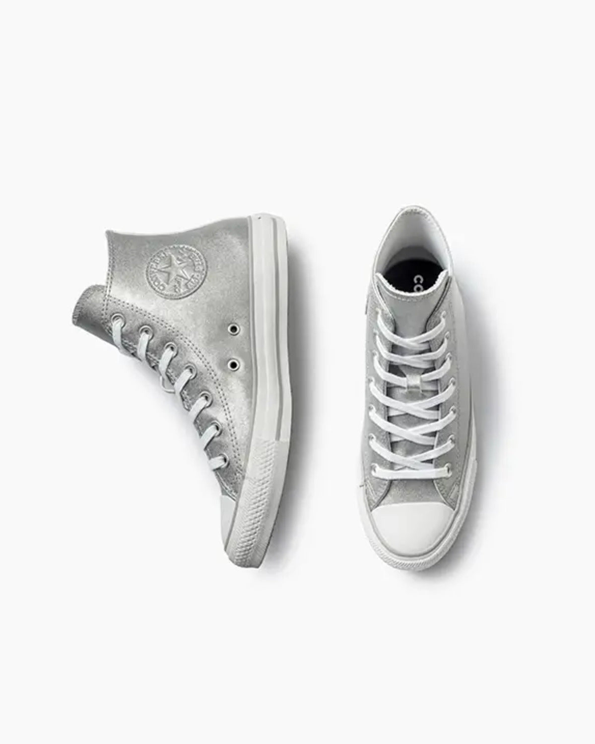 Tênis Converse Chuck Taylor All Star Authentic Glam Prata Mid