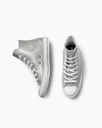 Tênis Converse Chuck Taylor All Star Authentic Glam Prata Mid