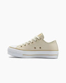 Tênis Converse Chuck Taylor All Star Lift Cano Baixo Bege