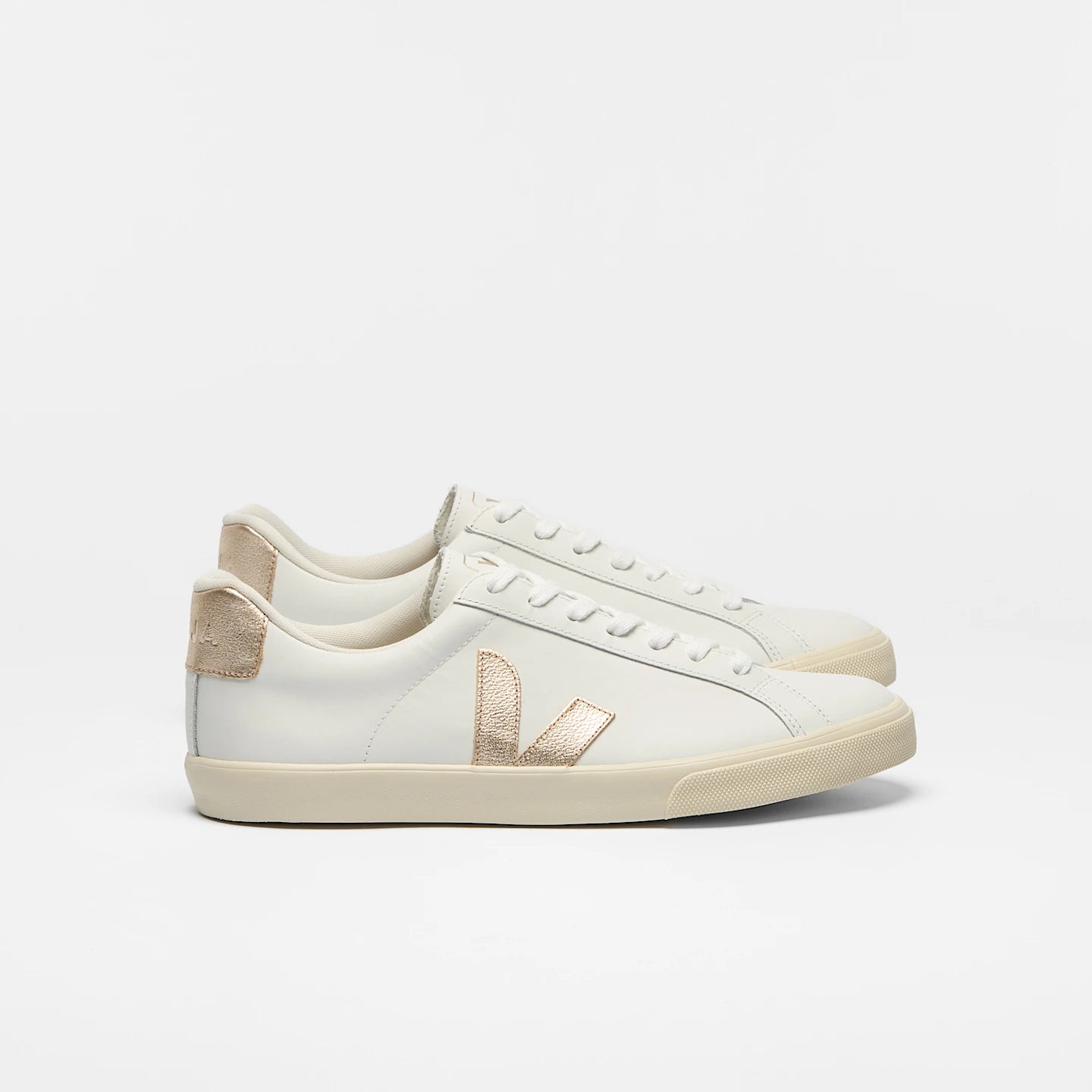 Tênis Veja Esplar Logo Leather White Platine