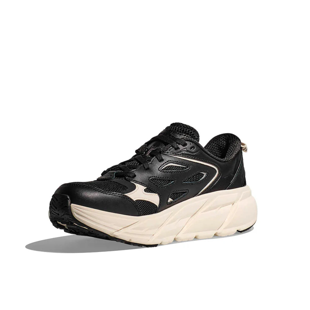 Tênis Hoka Clifton L Athletics Obsidian Alabaster Black