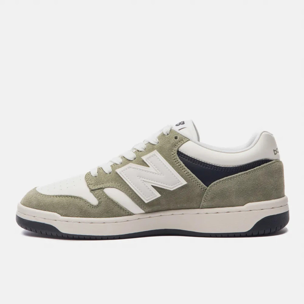 Tênis New Balance 480 Low Verde Musgo Bege Claro