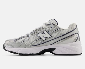 Tenis Nb 740 Unissex Branco Marinho
