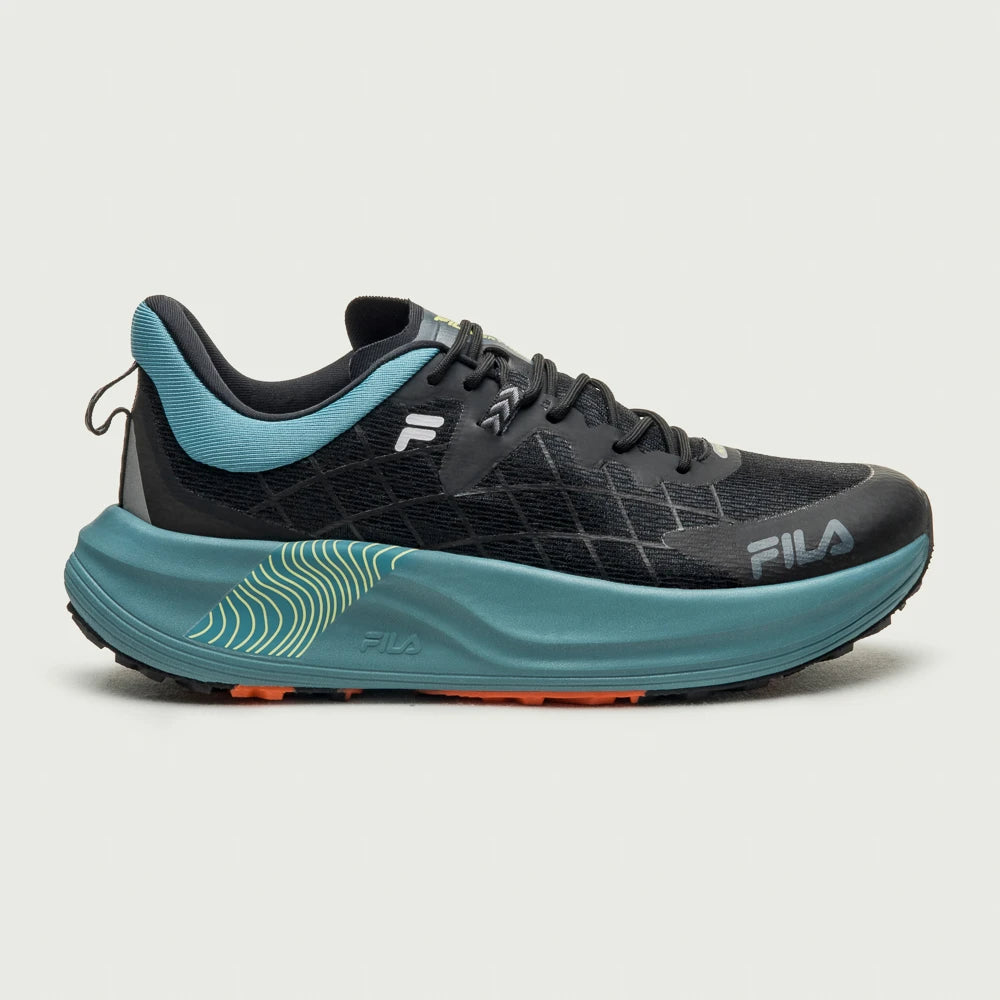 Tenis Fila Racer Skytrail Masculino Preto Azul Petroleo