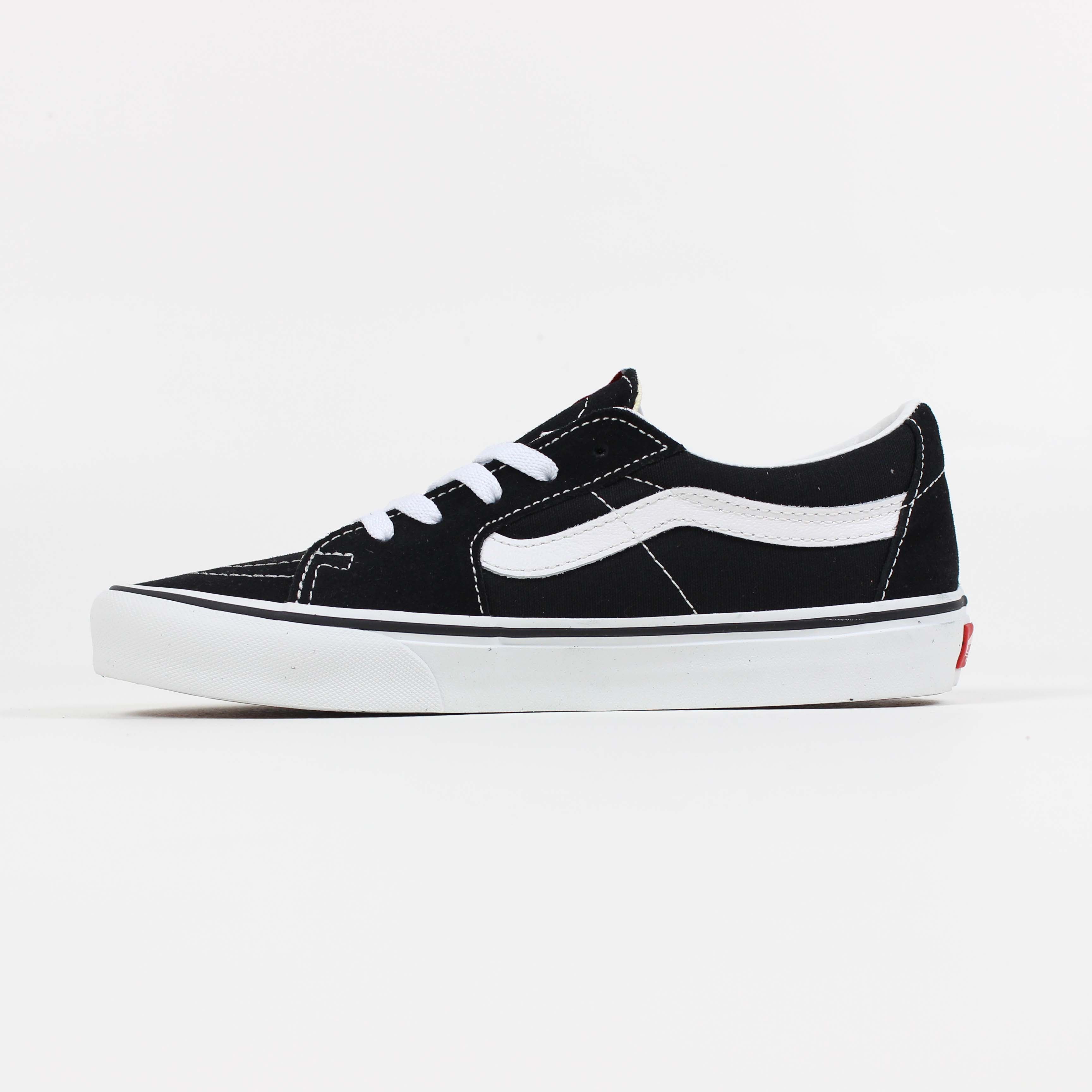 Tênis Vans Sk8-Low Couro Black True White