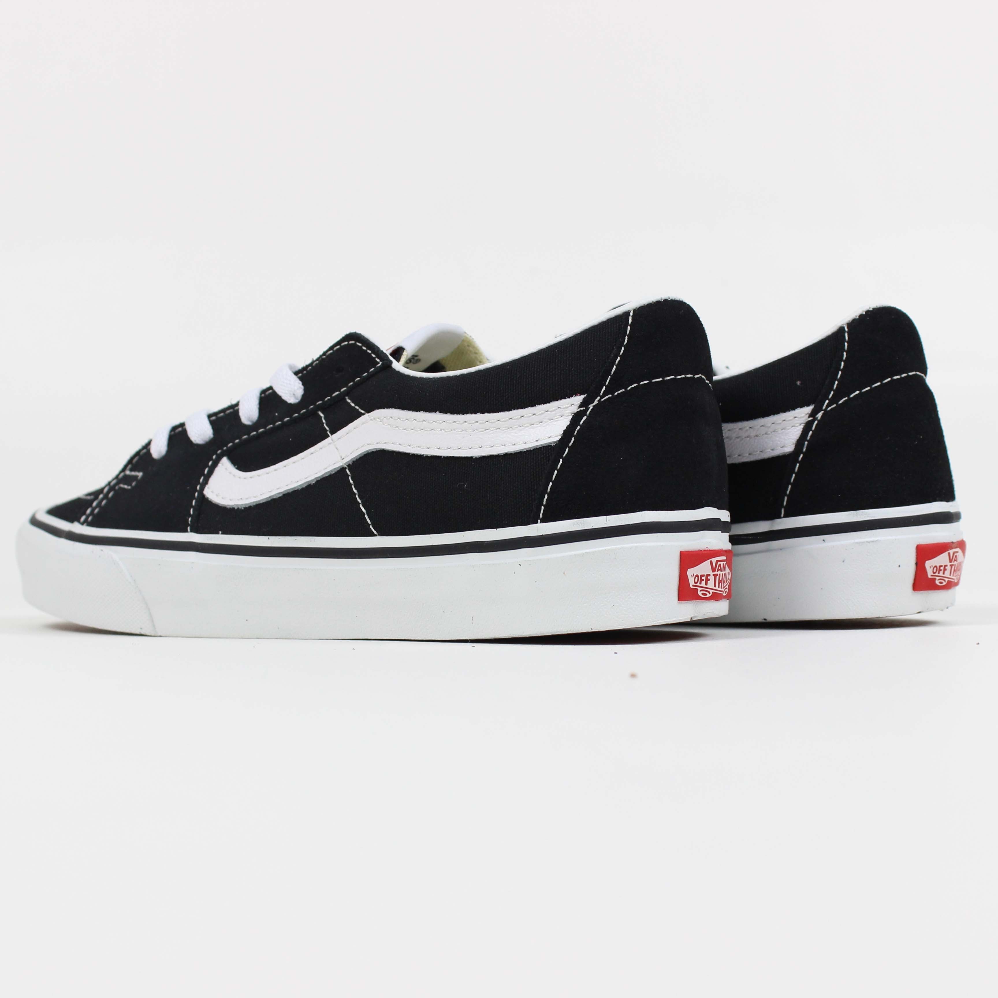 Tênis Vans Sk8-Low Couro Black True White