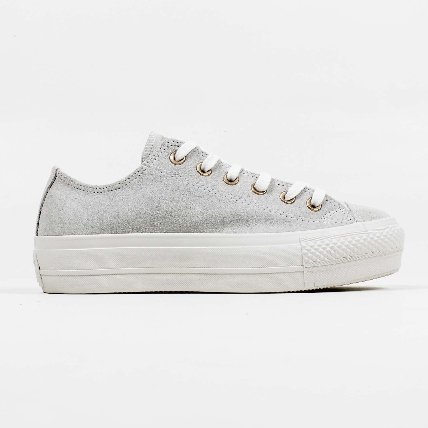 Tênis Converse Chuck Taylor All Star Lift Suede Branco