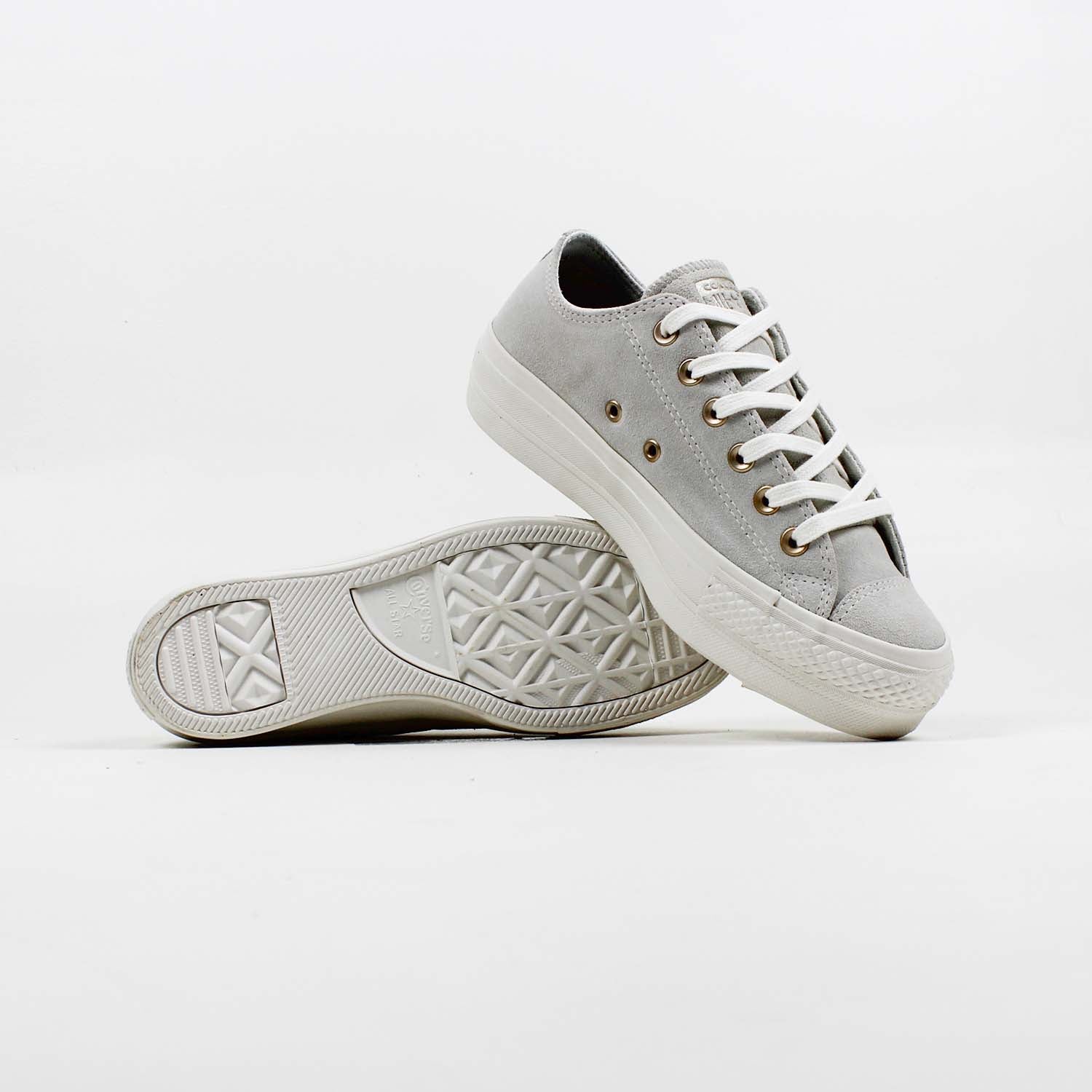 Tênis Converse Chuck Taylor All Star Lift Suede Branco