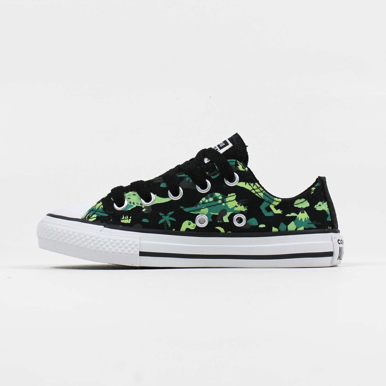 Chuck Taylor All Star Dino Juvenil Cano Baixo Preto
