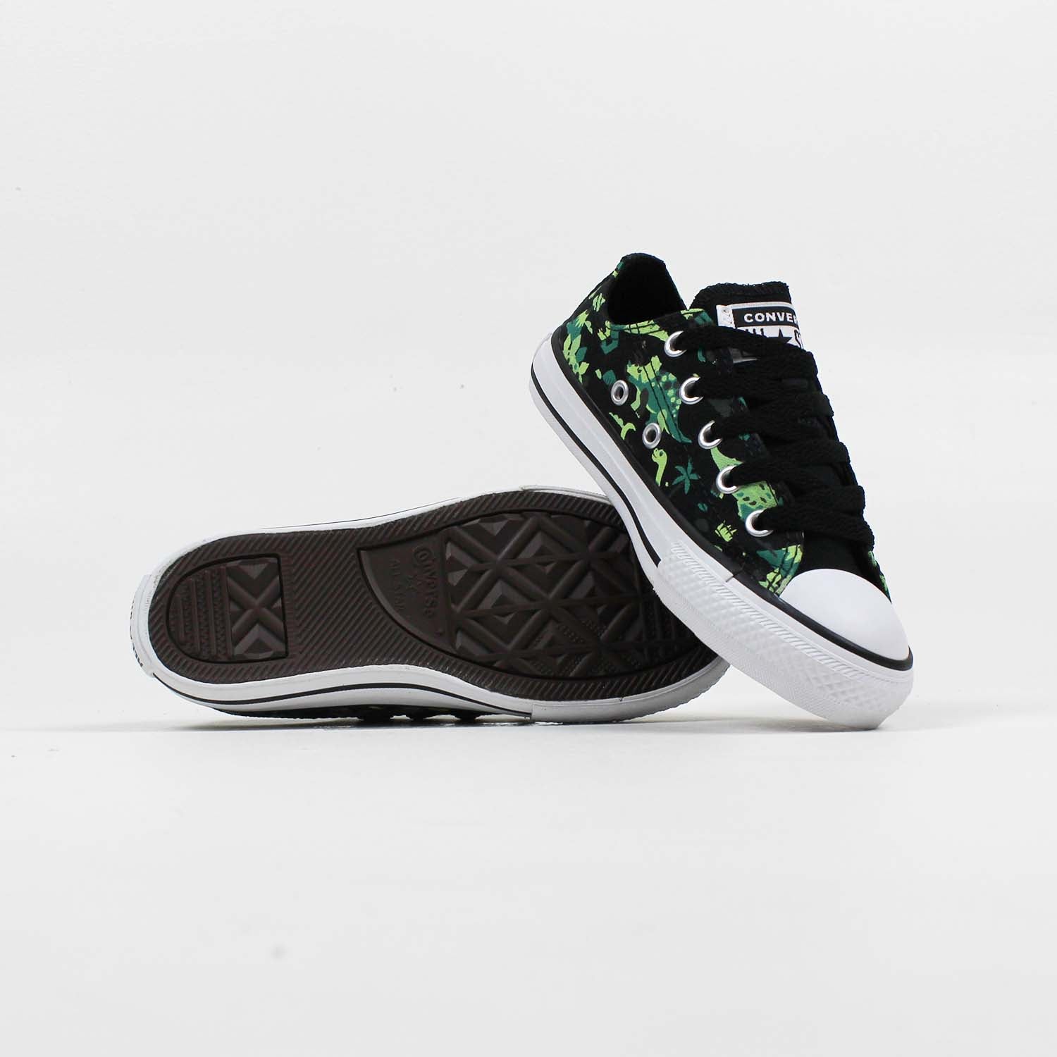 Chuck Taylor All Star Dino Juvenil Cano Baixo Preto