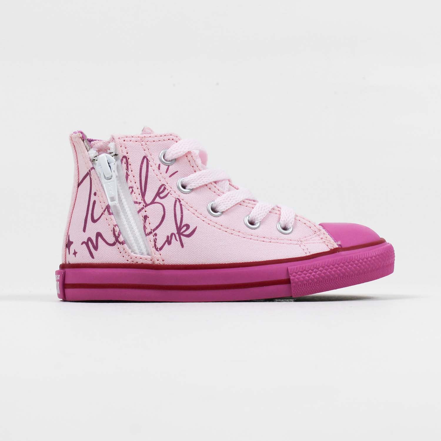 Converse Chuck Taylor All Star Side Zip Cano Alto Rosa