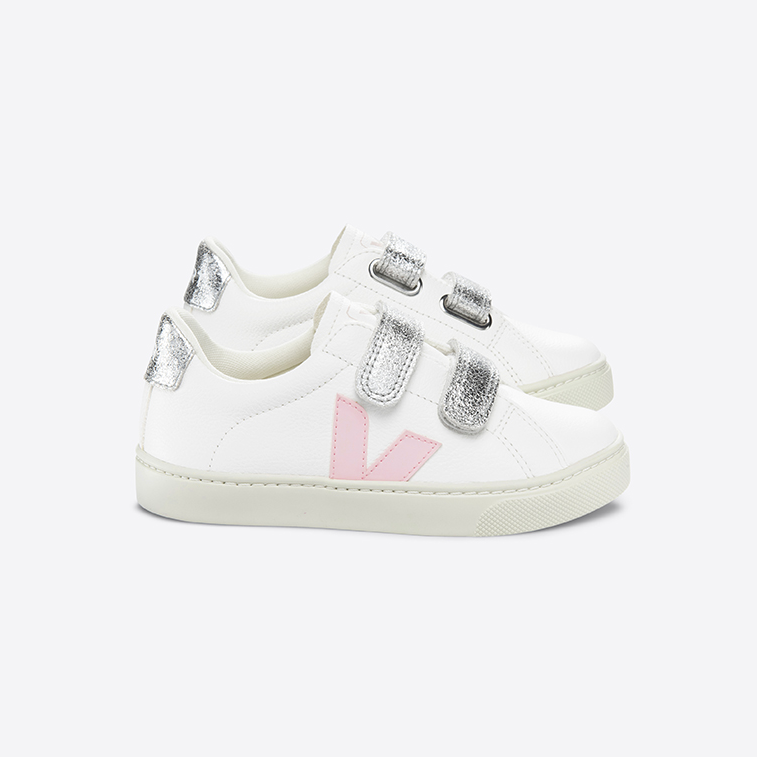 Tênis Vert Infantil Esplar Chromefree Extra White Petale Silver