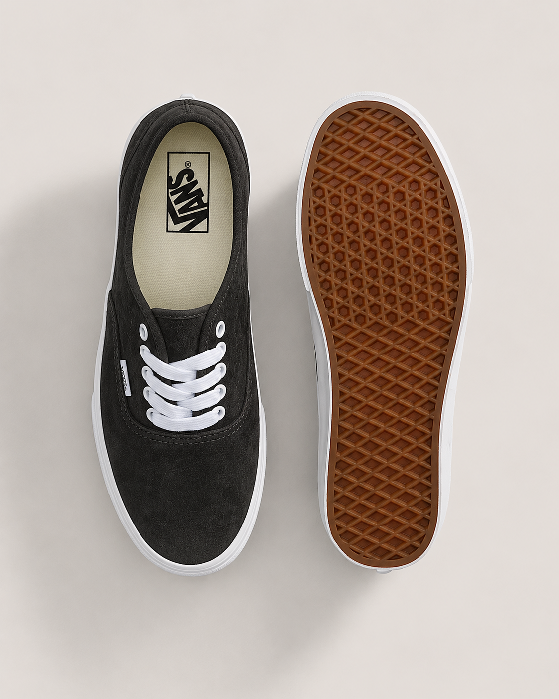 Tenis Vans Authentic Suede Fade Black White
