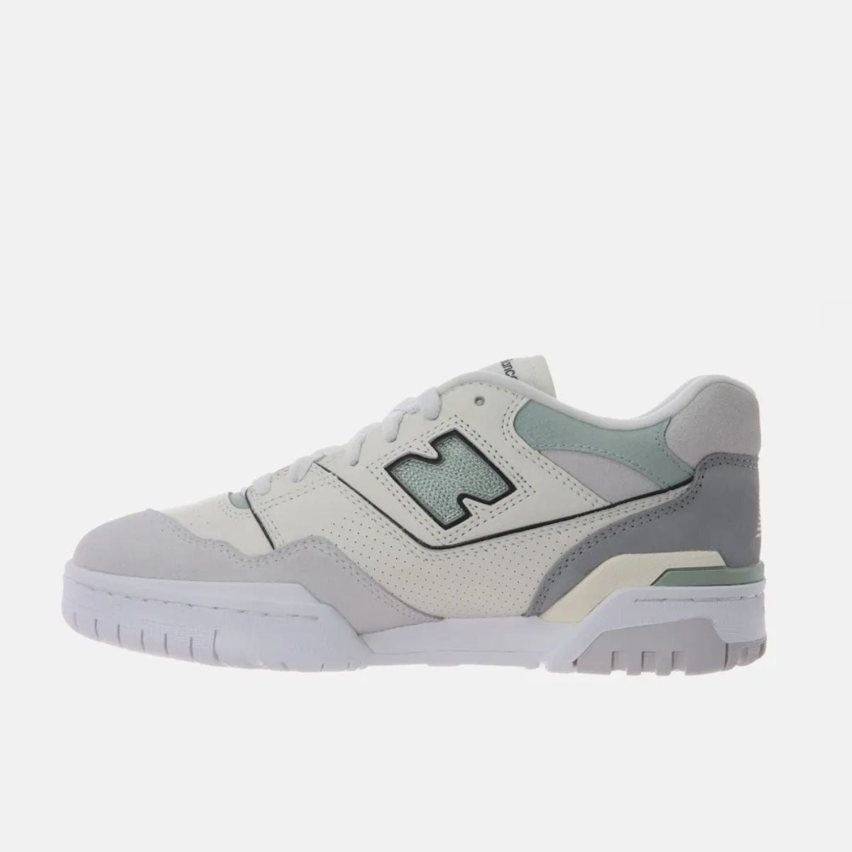 Tênis Feminino New Balance 550 Cinza e Verde Menta