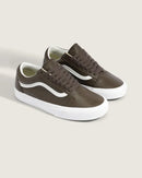 Tenis Vans Old Skool Leather Brown True White