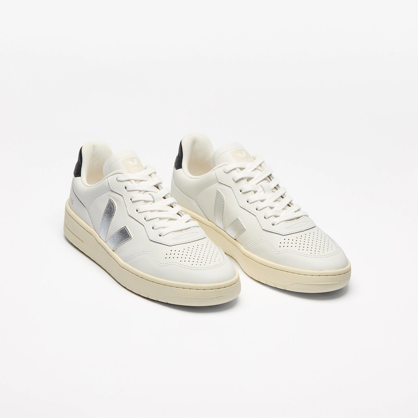 Tênis Veja V-90 O.T. Leather White Silver Black