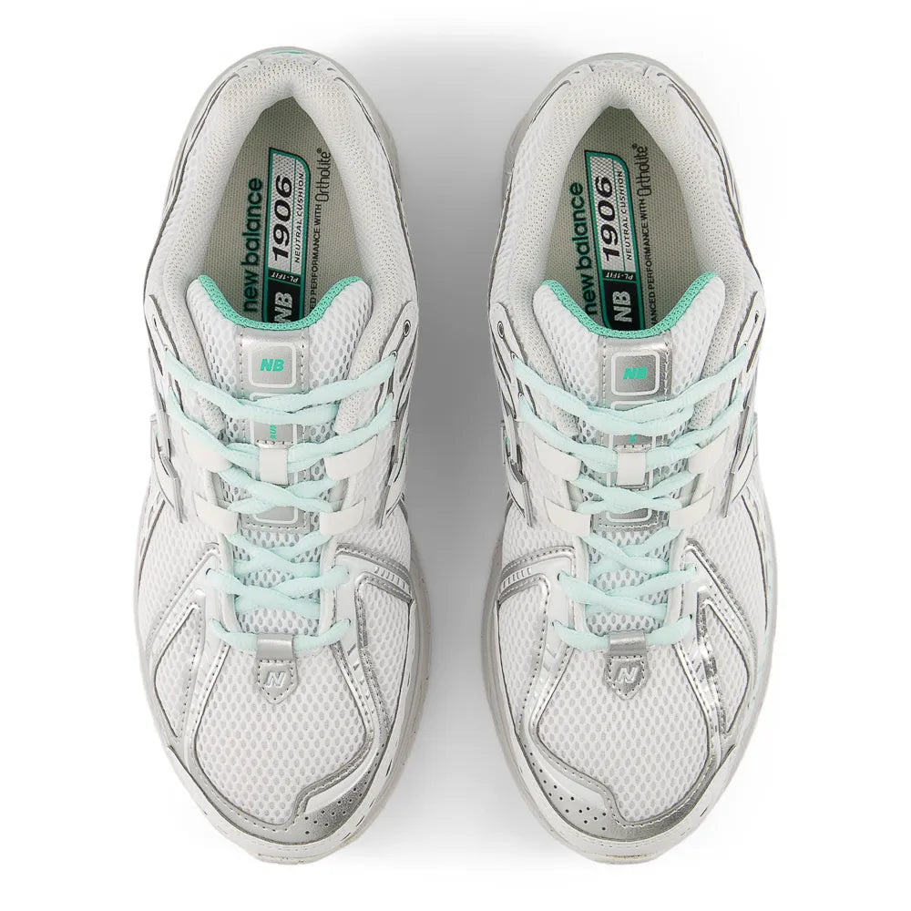 Tenis Nb 1906R Unisex Branco Verde