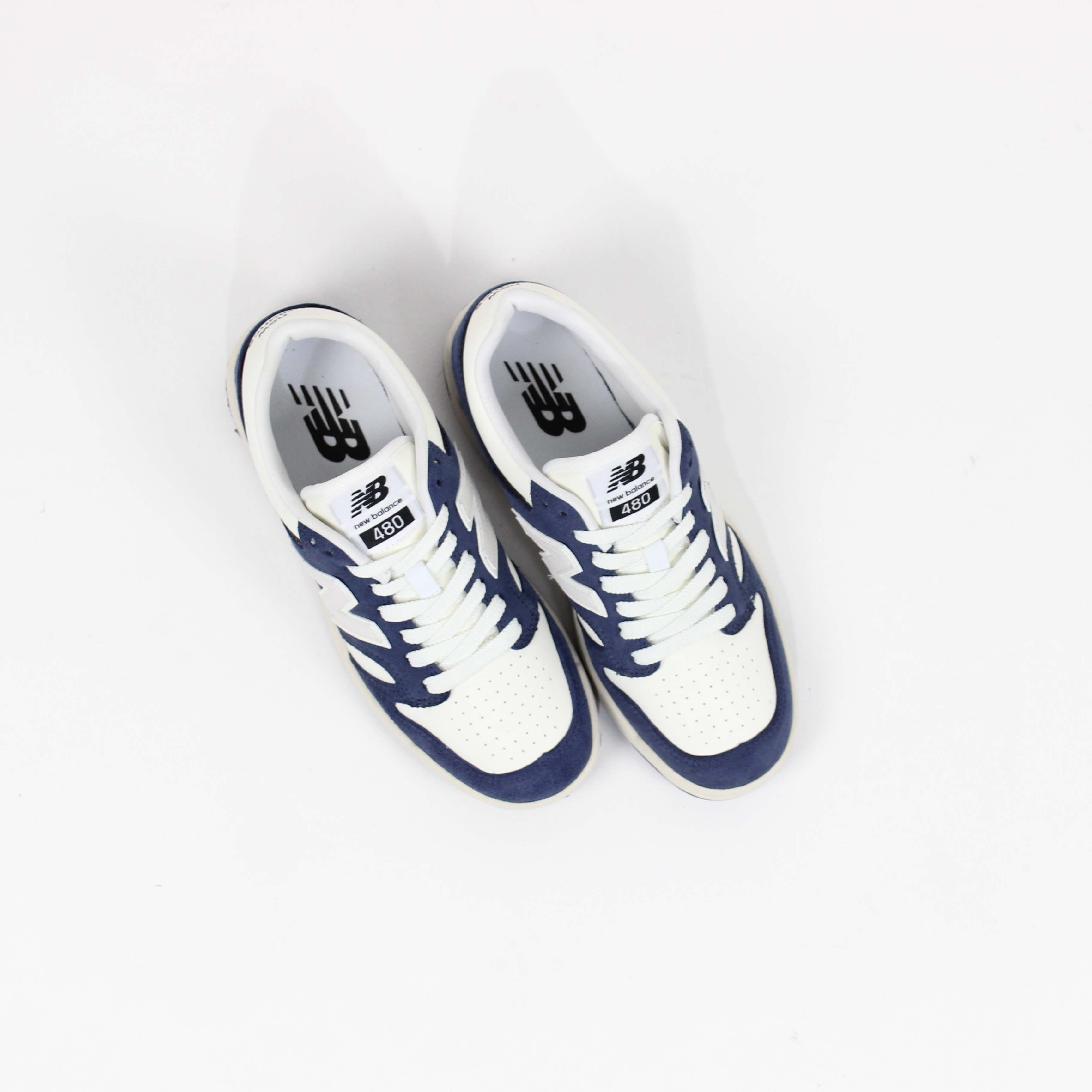 Tênis New Balance 480 Low Marinho Bege Claro