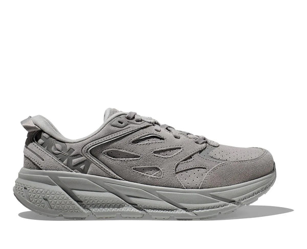 Tênis Hoka Clifton L Suede Cinza