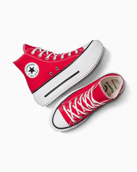 Tênis Converse All Star Lift Double Stack Plaid Mid Vermelho