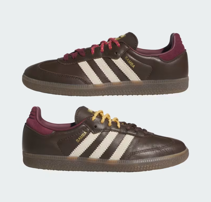 Tênis Adidas Samba OG Brown  Warm Vanilla Maroon
