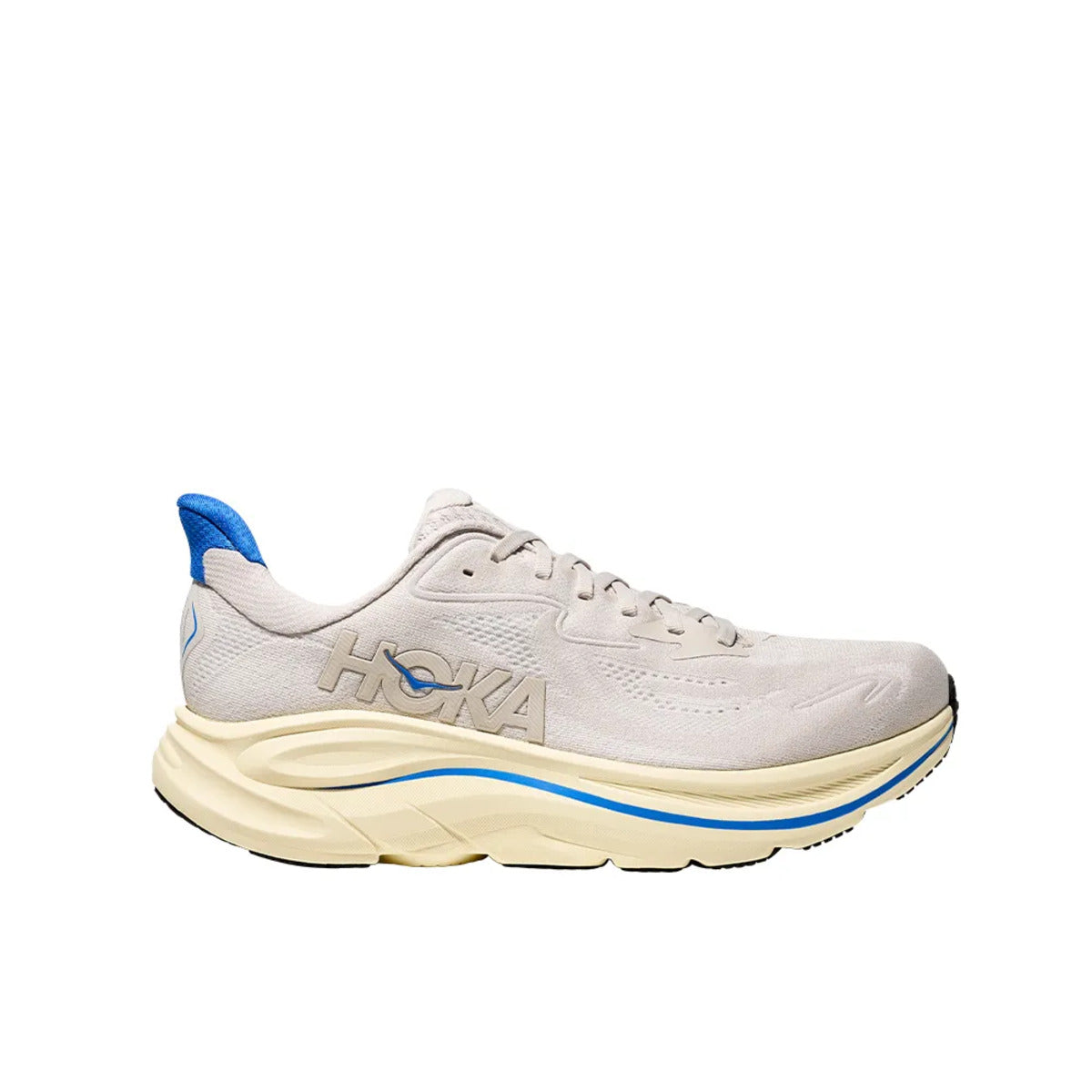 Tênis Hoka Clifton 10 Masculino Bege Azul