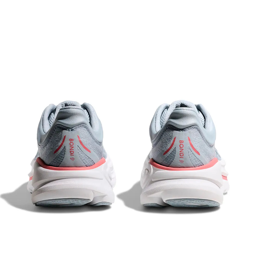 Tênis Hoka Bondi 9 Cinza Branco Vermelho