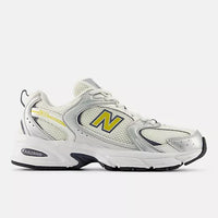 Tênis Nb 530 Unisex Branco Prata Amarelo