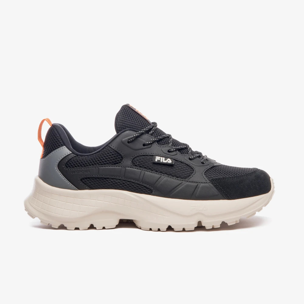Tenis Fila  Destroyer Masculino Preto Laranja Grafite