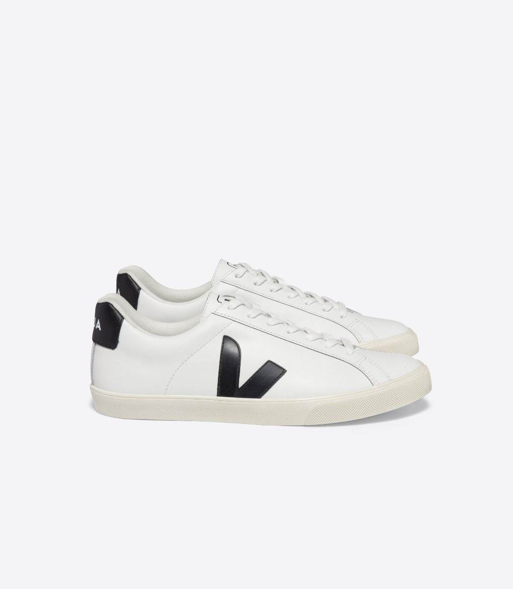 TENIS VEJA ESPLAR LOGO LEATHER XTR WHTE BLACK