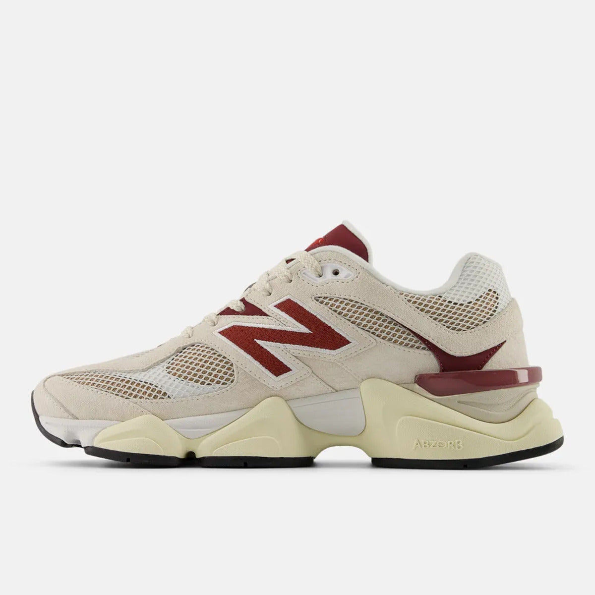 Tênis New Balance 9060 Bege Bordô