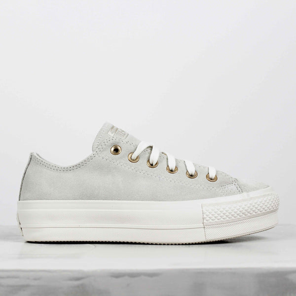 Tênis Converse Chuck Taylor All Star Lift Suede Branco