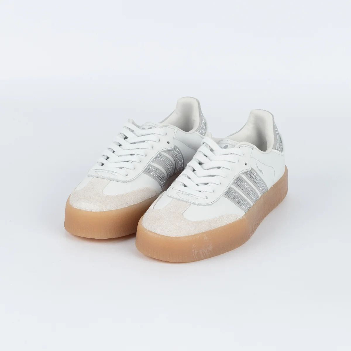 Tênis Adidas Sambae W Crystal White Silver Metallic