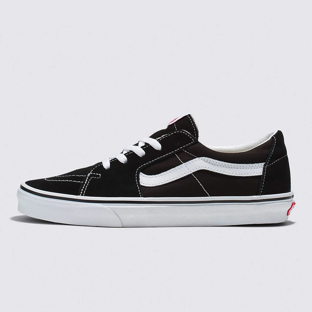 Tênis Vans Sk8-Low Couro Black True White