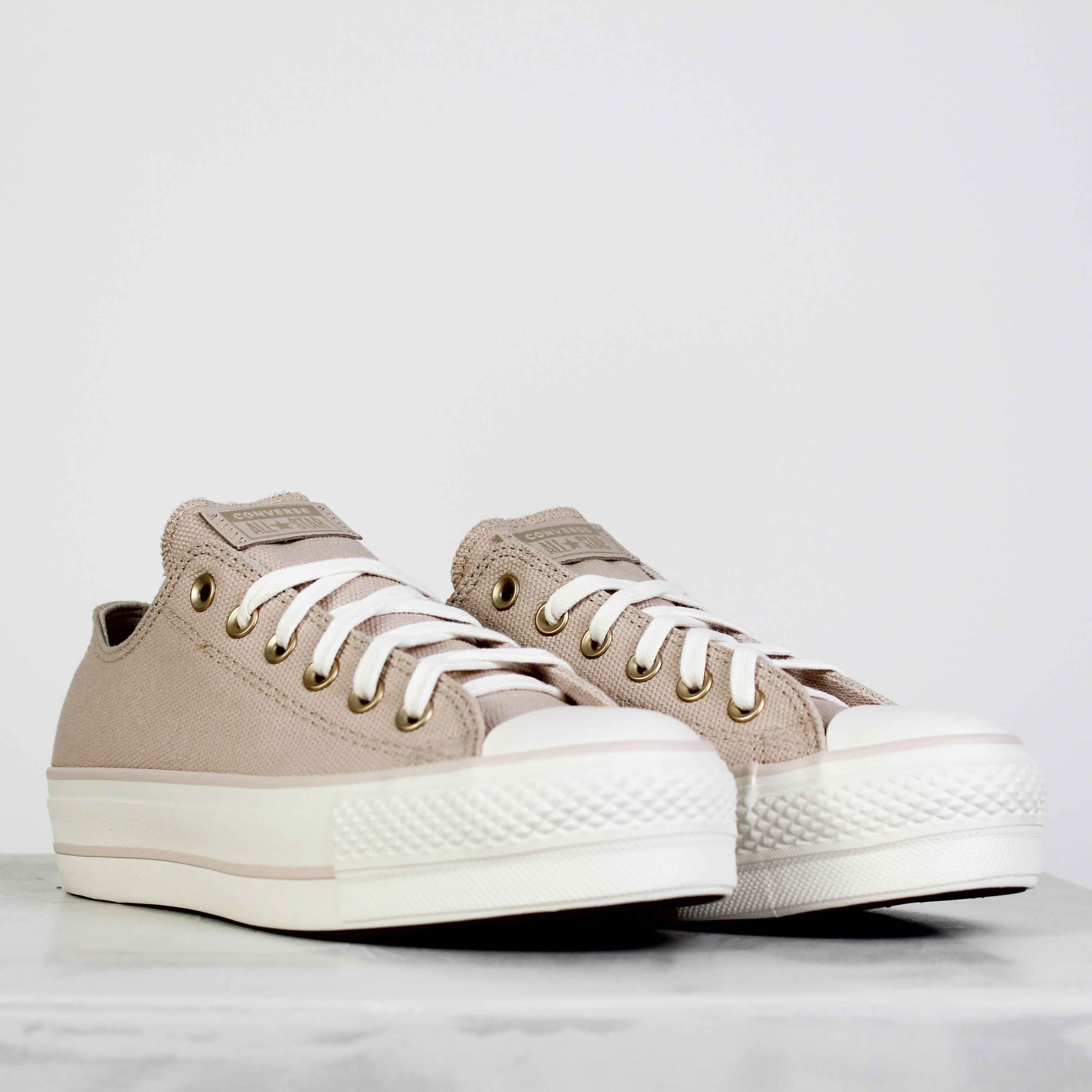 Tênis Chuck Taylor All Star Lift Taylored Lux Bege
