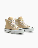Tênis Converse Chuck Taylor Mid Padded Lift Seasonal Areia