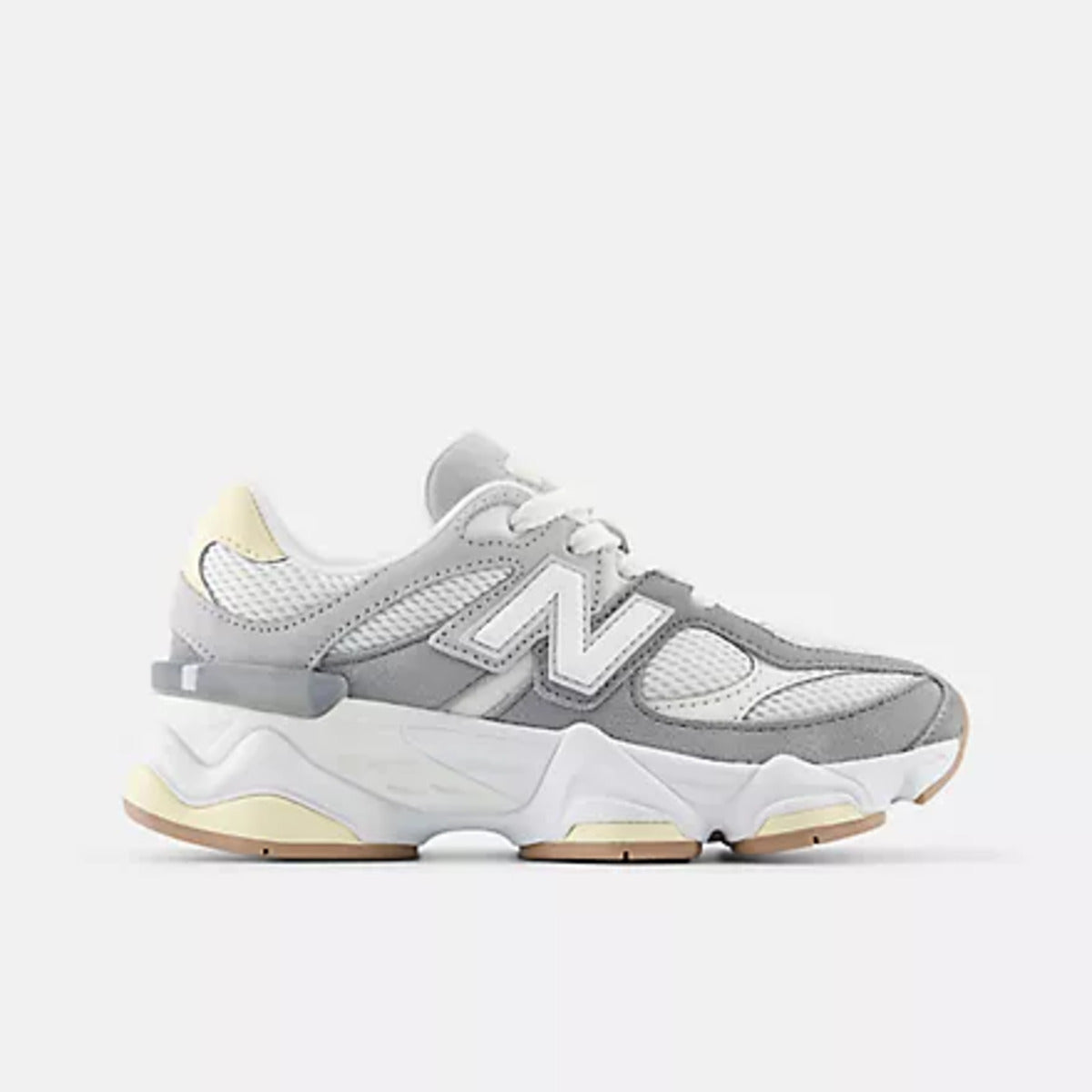 Tênis New Balance 9060 Infantil Cinza Branco Off
