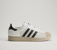 Tênis Adidas Superstar II  White Black  Khaki Three