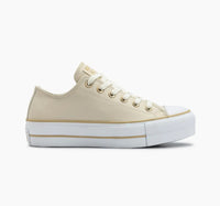 Tênis Converse Chuck Taylor All Star Lift Cano Baixo Bege