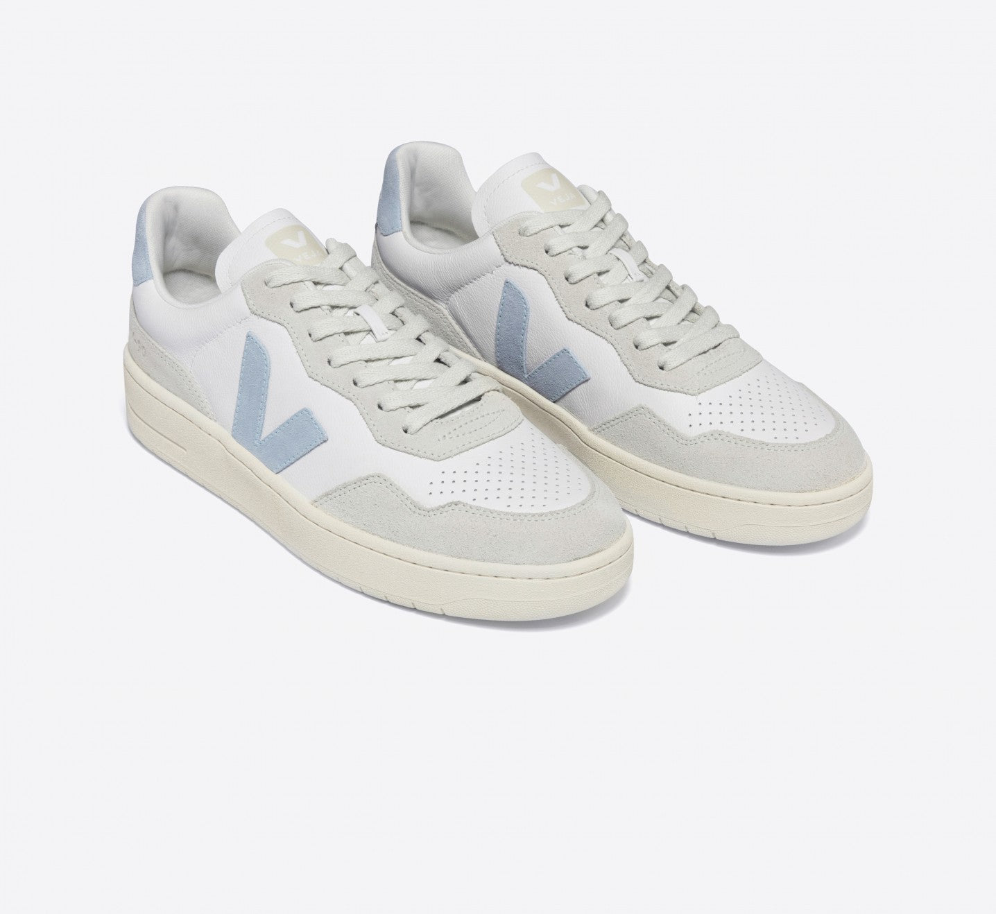 TENIS VEJA V-90 O T LEATH EXTRA WHITE STEEL