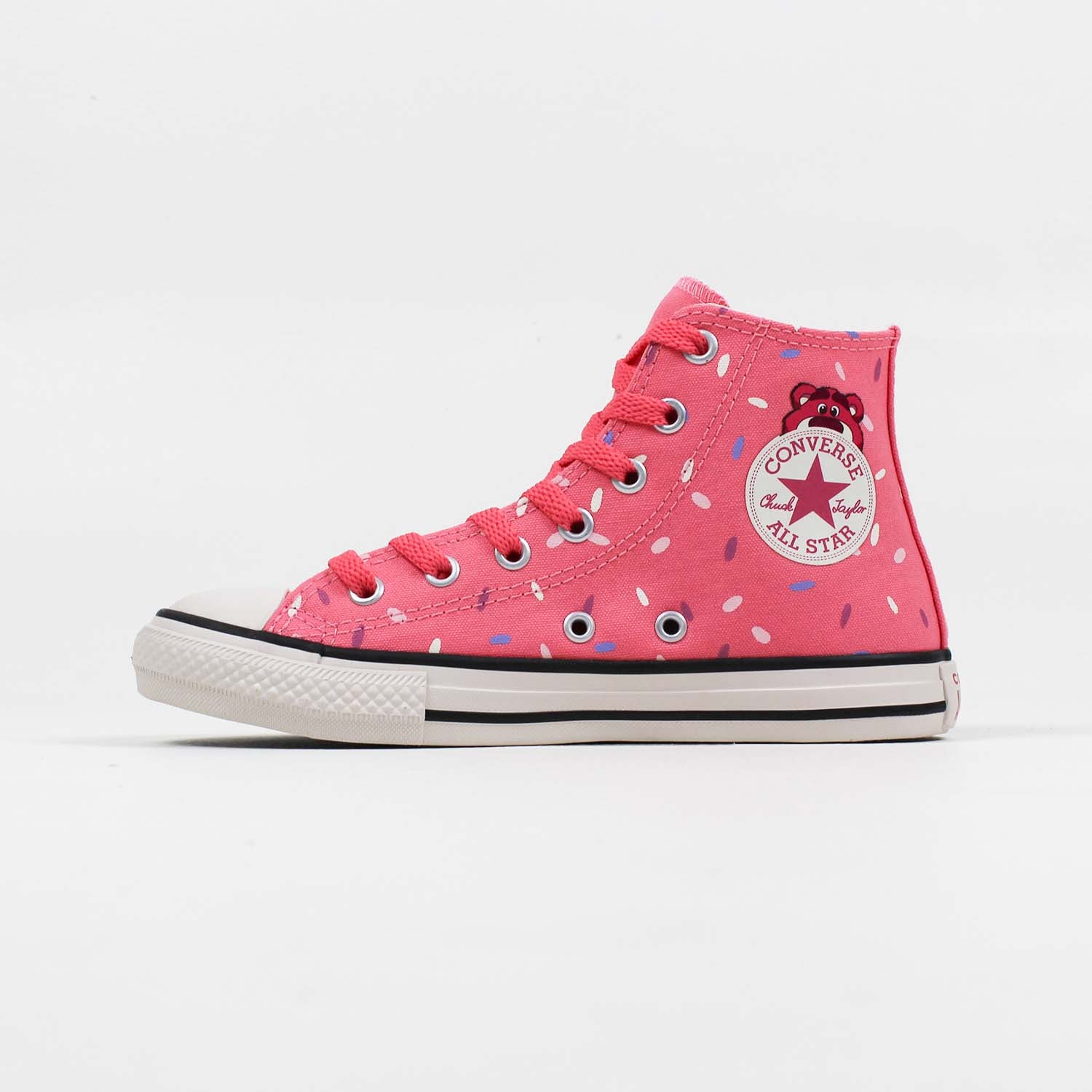 Tênis Converse Urso Lotso Chuck Taylor All Star Mid Rosa