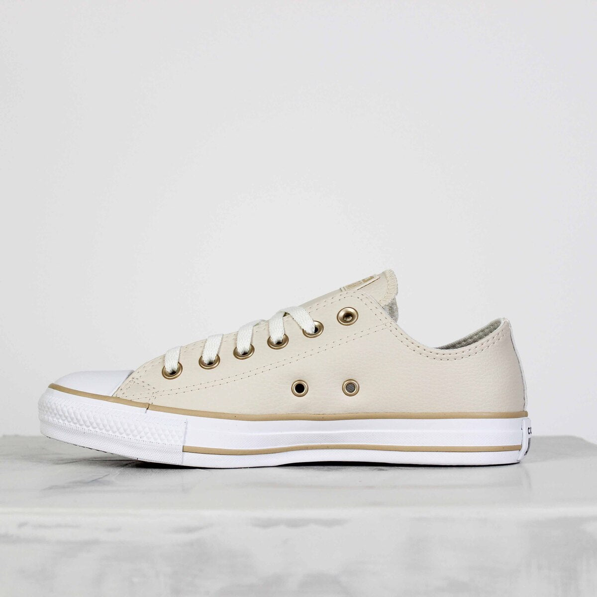 Tênis Converse Chuck Taylor All Star Ox Essential Nude Bege Claro