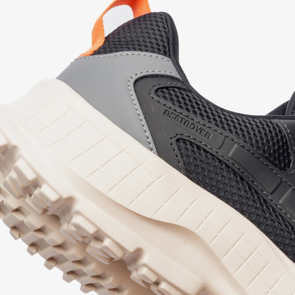 Tenis Fila  Destroyer Masculino Preto Laranja Grafite