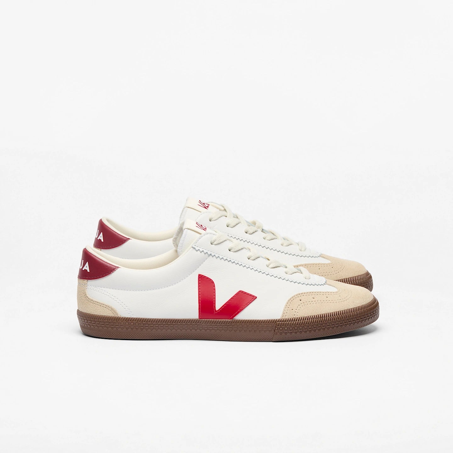 Tênis Veja Volley O.T Leather White Pekin Bark