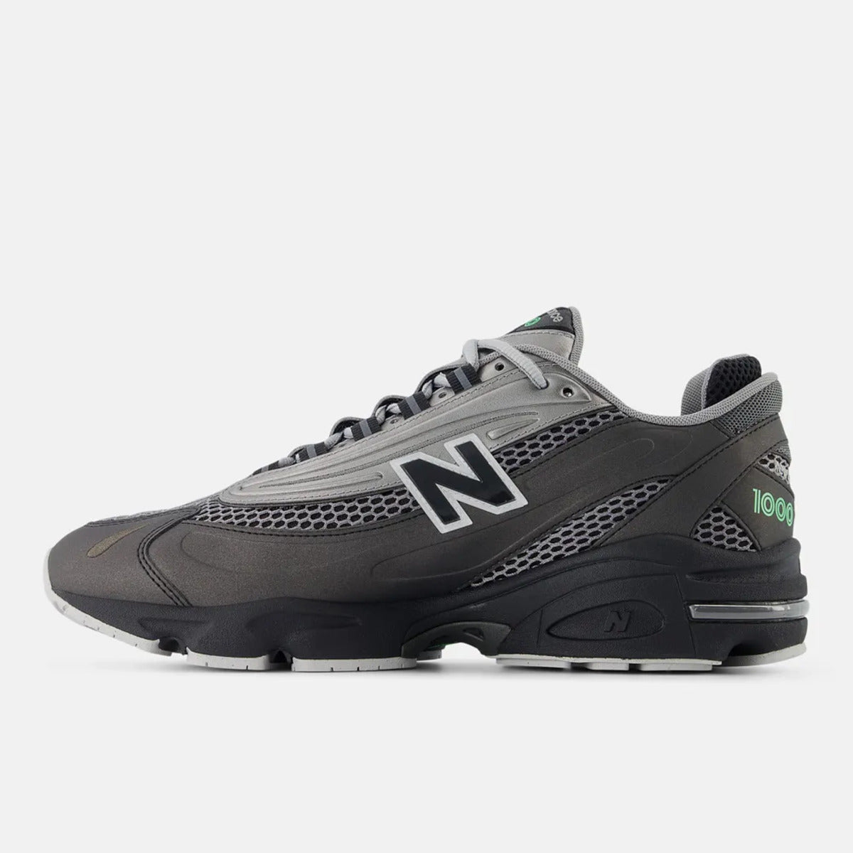 Tênis New Balance 1000 Preto Verde Claro