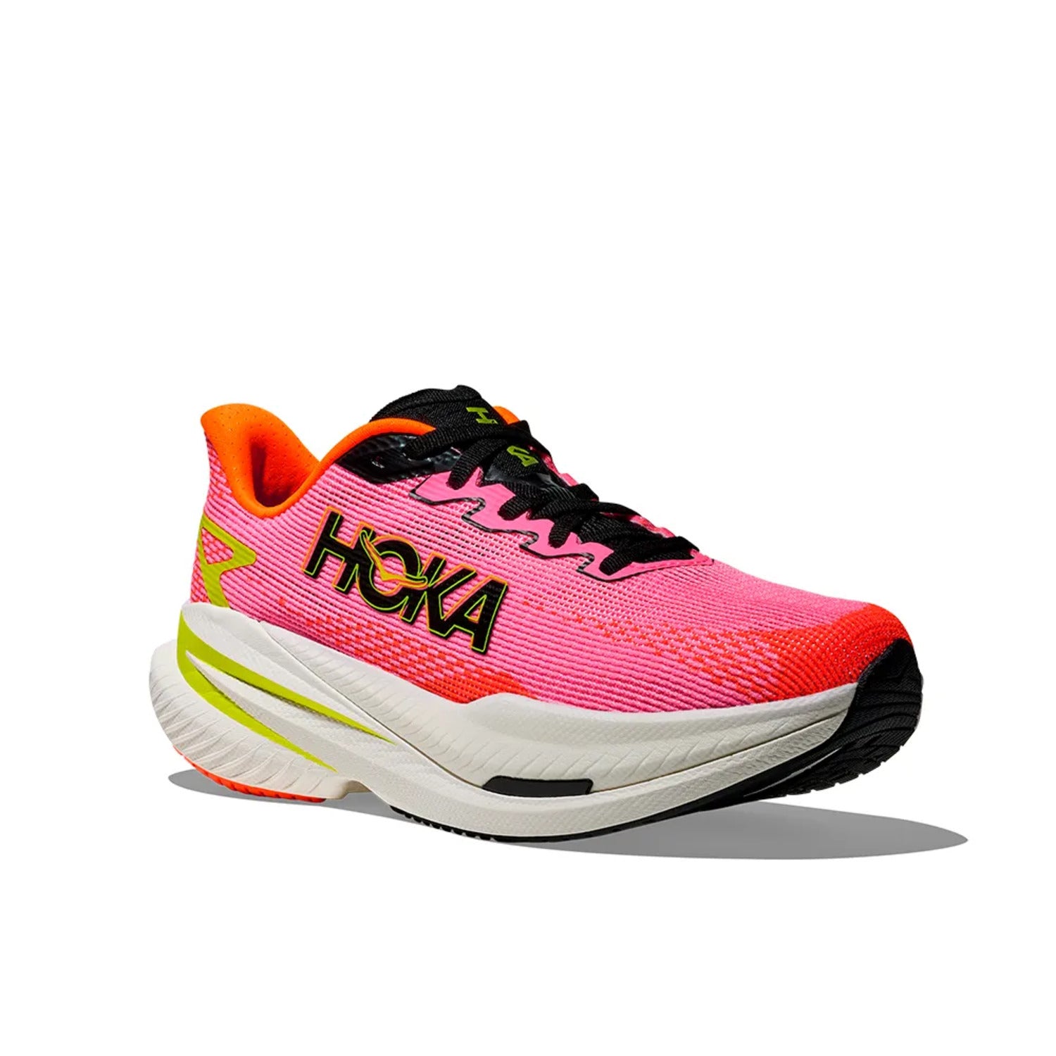 Tênis Hoka Mach X 3 Neon Tangerine Rosa