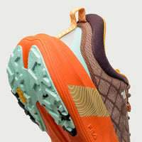 Tenis Fila Racer Skytrail Masculino Marrom Terroso Laranja Flame Verde Agua